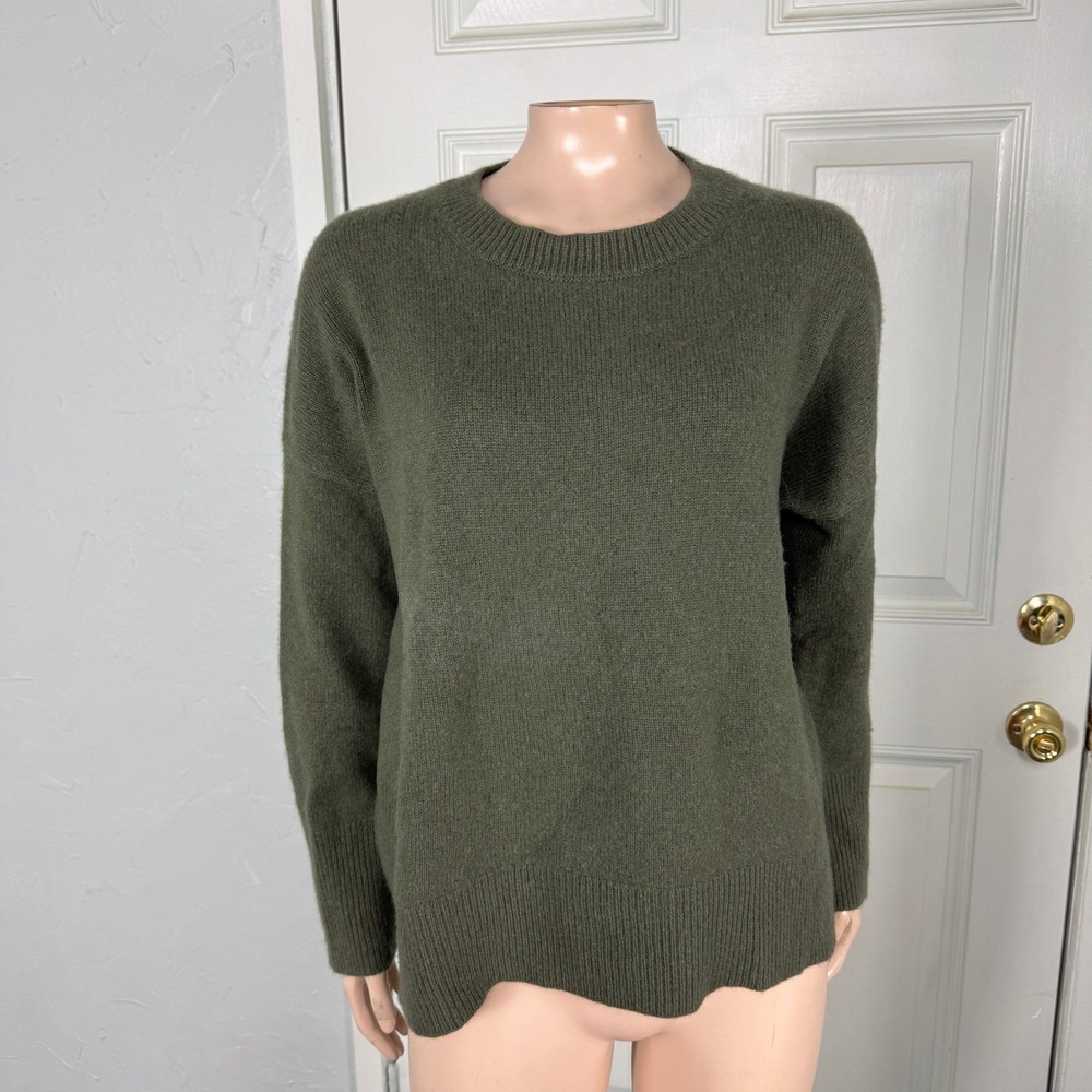 Theory Women's Sweater M Cashmere Crew neck L/S Luxury Knit HOLE TT26